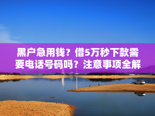 极速下款的小额贷款可以尝试这5个容易下款借钱口子