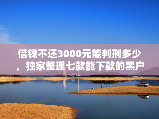 借钱不还3000元能判刑多少，独家整理七款能下款的黑户贷款平台