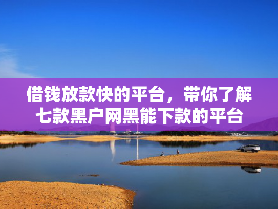 借钱放款快的平台，带你了解七款黑户网黑能下款的平台
