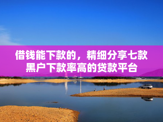 借钱能下款的，精细分享七款黑户下款率高的贷款平台