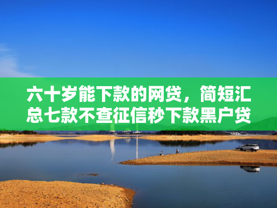 六十岁能下款的网贷，简短汇总七款不查征信秒下款黑户贷款