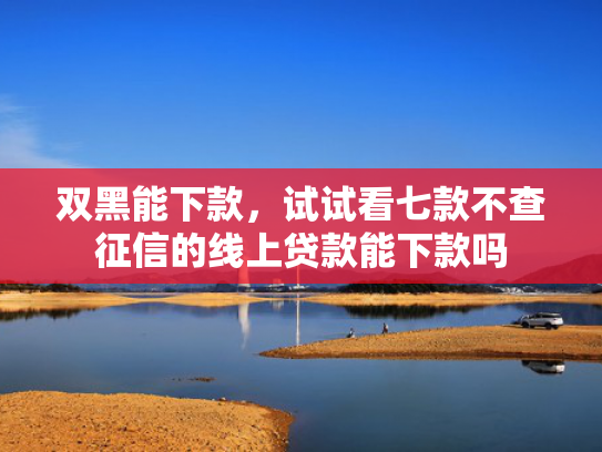 双黑能下款，试试看七款不查征信的线上贷款能下款吗