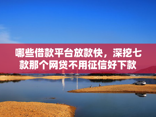 哪些借款平台放款快，深挖七款那个网贷不用征信好下款