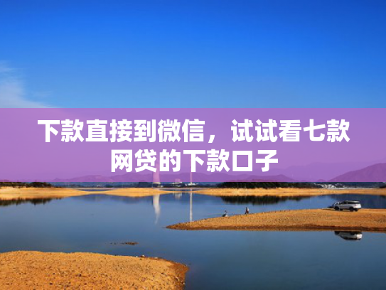下款直接到微信，试试看七款网贷的下款口子