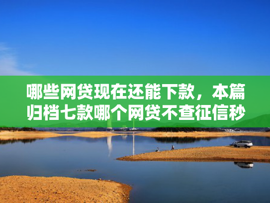 哪些网贷现在还能下款，本篇归档七款哪个网贷不查征信秒下款