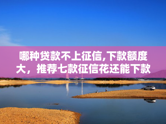 哪种贷款不上征信,下款额度大，推荐七款征信花还能下款的网贷