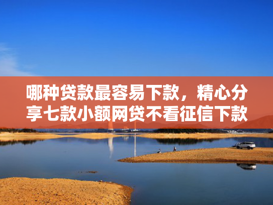 哪种贷款最容易下款，精心分享七款小额网贷不看征信下款快