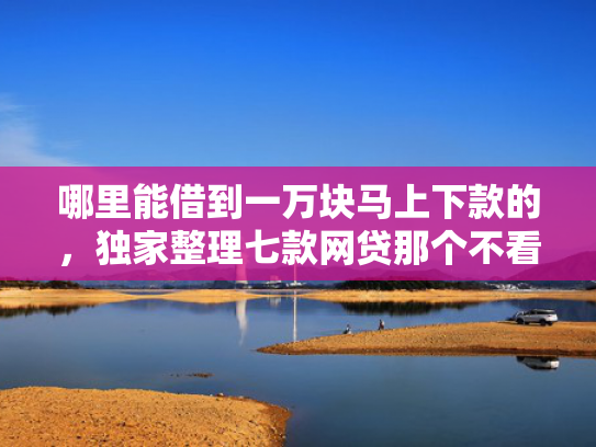 哪里能借到一万块马上下款的，独家整理七款网贷那个不看征信准下款