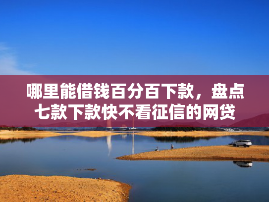哪里能借钱百分百下款，盘点七款下款快不看征信的网贷