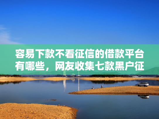 容易下款不看征信的借款平台有哪些，网友收集七款黑户征信花必下款平台