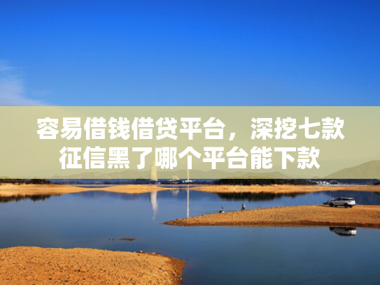 容易借钱借贷平台，深挖七款征信黑了哪个平台能下款
