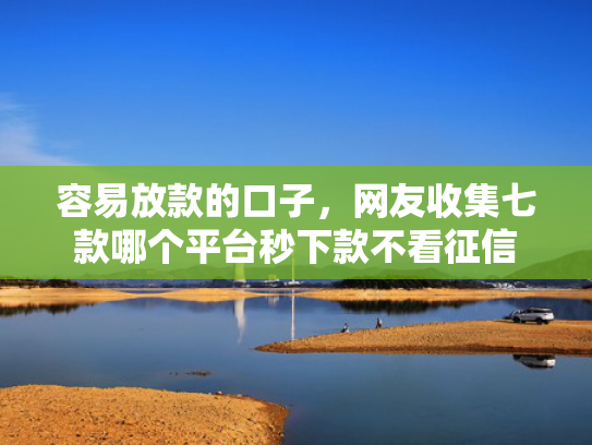 容易放款的口子，网友收集七款哪个平台秒下款不看征信