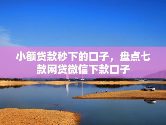 小额贷款秒下的口子，盘点七款网贷微信下款口子