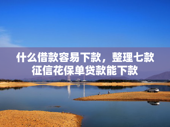 什么借款容易下款，整理七款征信花保单贷款能下款