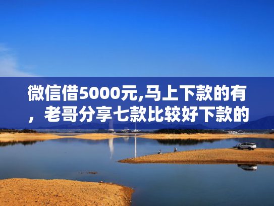 微信借5000元,马上下款的有，老哥分享七款比较好下款的网贷口子