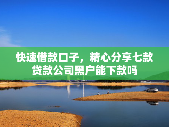 快速借款口子，精心分享七款贷款公司黑户能下款吗