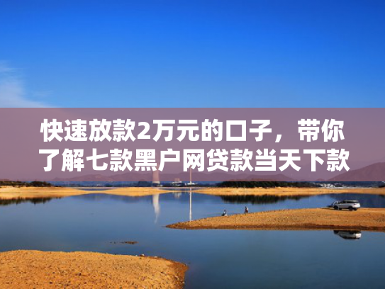 快速放款2万元的口子，带你了解七款黑户网贷款当天下款