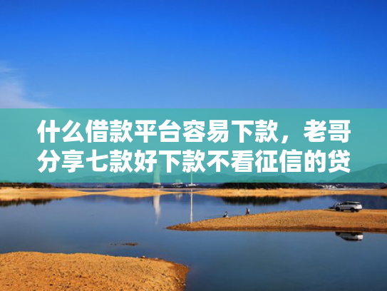 什么借款平台容易下款，老哥分享七款好下款不看征信的贷款