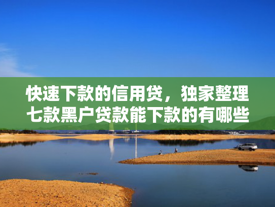 快速下款的信用贷，独家整理七款黑户贷款能下款的有哪些