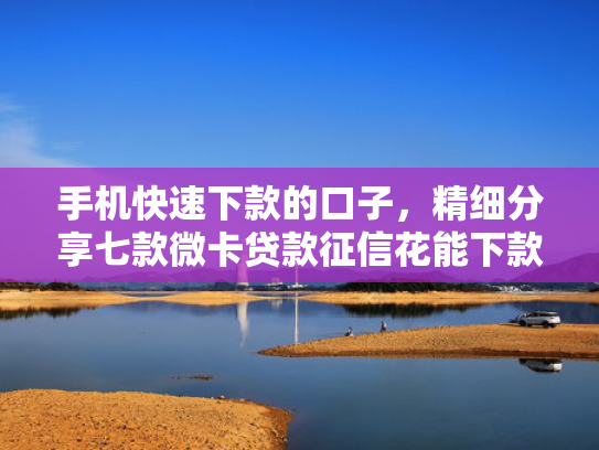 手机快速下款的口子，精细分享七款微卡贷款征信花能下款吗
