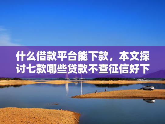 什么借款平台能下款，本文探讨七款哪些贷款不查征信好下款