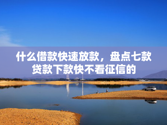 什么借款快速放款，盘点七款贷款下款快不看征信的