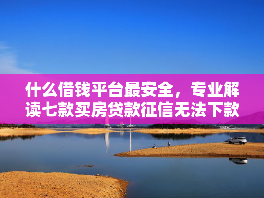 什么借钱平台最安全，专业解读七款买房贷款征信无法下款