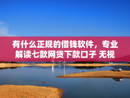 有什么正规的借钱软件，专业解读七款网贷下款口子 无视黑白