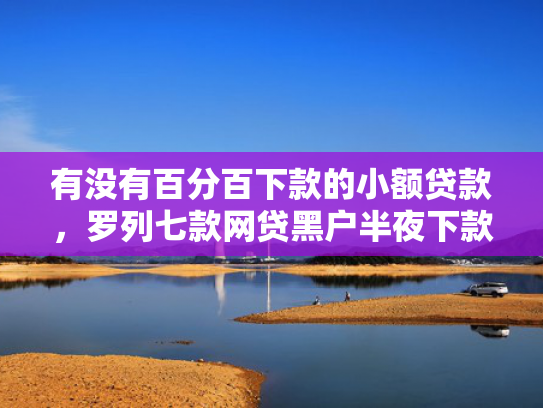 有没有百分百下款的小额贷款，罗列七款网贷黑户半夜下款口子