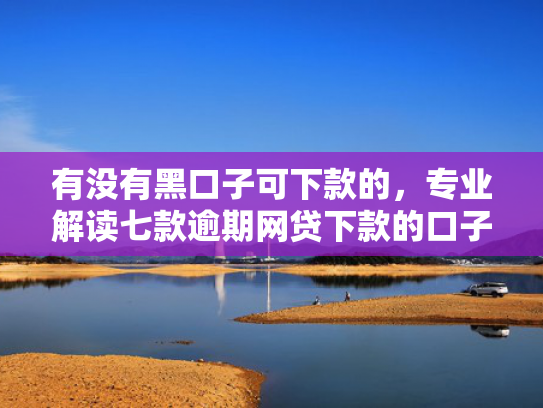 有没有黑口子可下款的，专业解读七款逾期网贷下款的口子