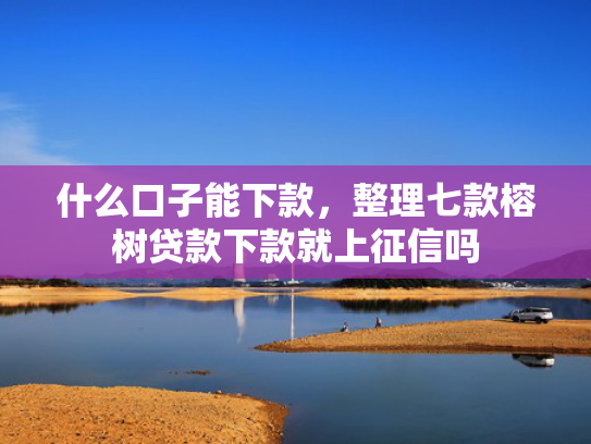 什么口子能下款，整理七款榕树贷款下款就上征信吗