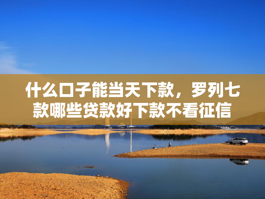 什么口子能当天下款，罗列七款哪些贷款好下款不看征信