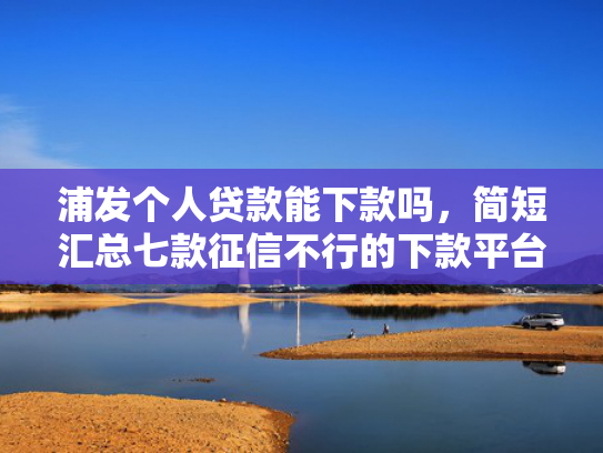 浦发个人贷款能下款吗，简短汇总七款征信不行的下款平台