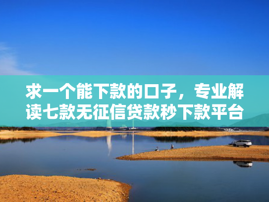 求一个能下款的口子，专业解读七款无征信贷款秒下款平台