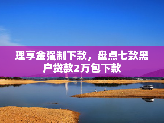 理享金强制下款，盘点七款黑户贷款2万包下款