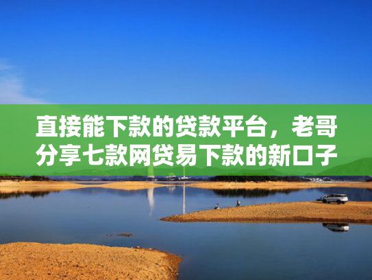 直接能下款的贷款平台，老哥分享七款网贷易下款的新口子