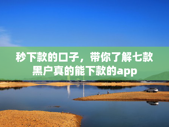 秒下款的口子，带你了解七款黑户真的能下款的app