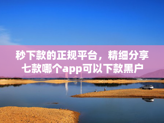 秒下款的正规平台，精细分享七款哪个app可以下款黑户