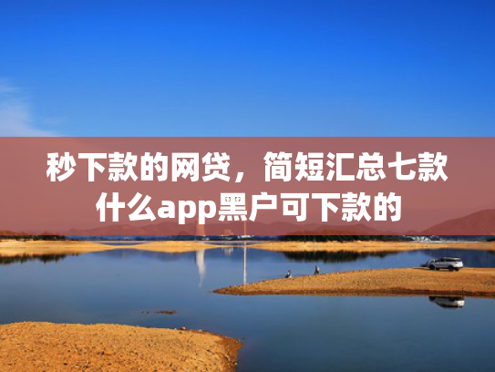 秒下款的网贷，简短汇总七款什么app黑户可下款的