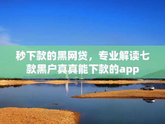 秒下款的黑网贷，专业解读七款黑户真真能下款的app