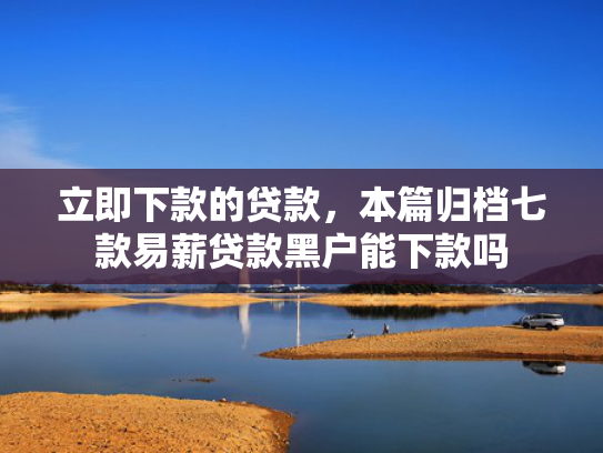 立即下款的贷款，本篇归档七款易薪贷款黑户能下款吗