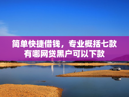 简单快捷借钱，专业概括七款有哪网贷黑户可以下款
