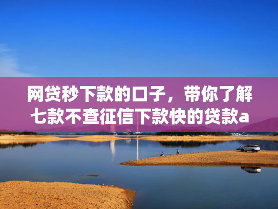 网贷秒下款的口子，带你了解七款不查征信下款快的贷款app