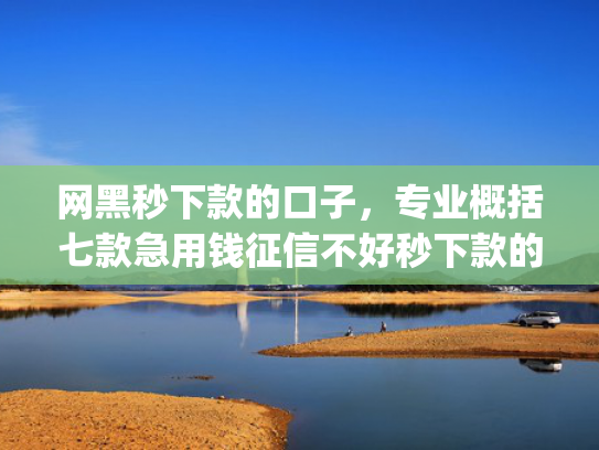 网黑秒下款的口子，专业概括七款急用钱征信不好秒下款的app