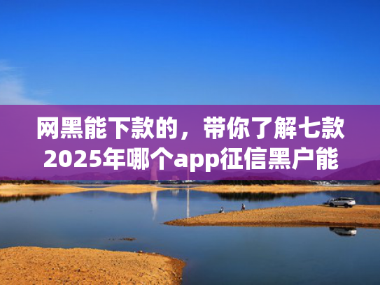 网黑能下款的，带你了解七款2025年哪个app征信黑户能下款