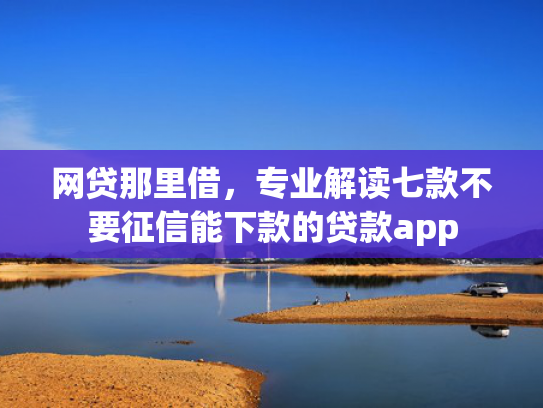 网贷那里借，专业解读七款不要征信能下款的贷款app