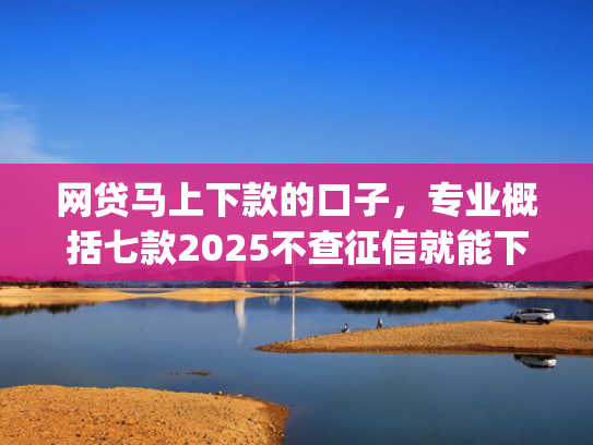 网贷马上下款的口子，专业概括七款2025不查征信就能下款的app