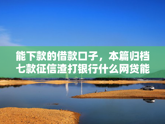 能下款的借款口子，本篇归档七款征信渣打银行什么网贷能下款