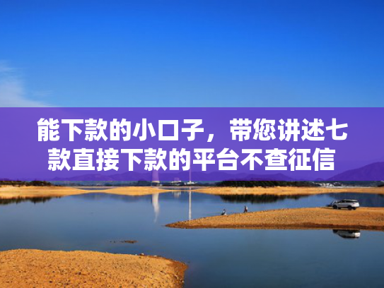 能下款的小口子，带您讲述七款直接下款的平台不查征信