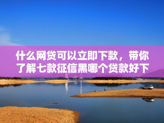 什么网贷可以立即下款，带你了解七款征信黑哪个贷款好下款